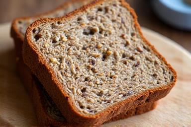 Gesneden meergranen brood met zaden