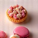 Diverse versgebakken patisserie en gebakjes